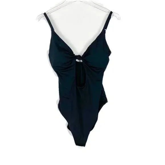 NWT Andie Swim The Santorini One Piece Swimsuit Flat Black Size Large L NEW - Picture 2 of 11